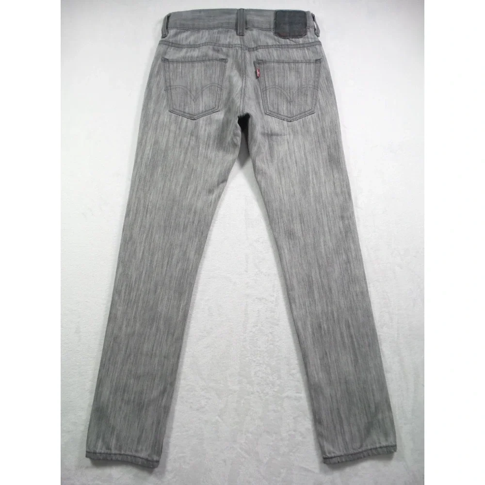 Levis Jeans Mens Size 29 x 30 Gray‎ Denim 511 Skinny Fit Straight Leg Stretch